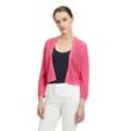 Strickjacke BETTY BARCLAY "Betty Barclay Sommer-Strickjacke mit 3/4 Arm" Gr. 46, pink (pink flambé) Damen Strickjacken Strick