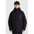 Skijacke O'NEILL "HAMMER SNOW JACKET", Herren, Gr. L, schwarz (schwarz out), Obermaterial: 100% Polyester, sportlich, Jacken