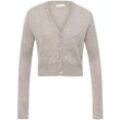 Strickjacke V-Ausschnitt include beige