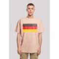 T-Shirt F4NT4STIC "Germany Deutschland Flagge distressed" Gr. 5XL, gelb (amber) Herren Shirts Print