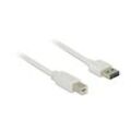 Delock - 1m - USB2.0-A/USB2.0-B 1m usb a usb b Wei usb Kabel (83686) (83686)