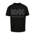 T-Shirt F4NT4STIC "PLUS SIZE ACDC Back in Black" Gr. 4XL, schwarz, Herren, Obermaterial: 100% Baumwolle, Shirts, Print