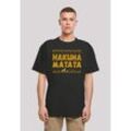 T-Shirt F4NT4STIC "König der Löwen Film Hakuna Matata", Herren, Gr. 4XL, schwarz, Obermaterial: 100% Baumwolle, casual, oversize, Rundhals, Shirts, Print