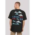 T-Shirt F4NT4STIC "Happy New Year Silvester 2023", Herren, Gr. L, schwarz, Obermaterial: 100% Baumwolle, casual, oversize, Rundhals, Kurzarm ohne Bündchen, Shirts, Print