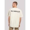 T-Shirt F4NT4STIC "Hollywood blvd OVERSIZE TEE" Gr. 4XL, beige (sand), Herren, Obermaterial: 100% Baumwolle, Shirts, Print