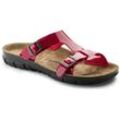 Birkenstock Damen-Pantolette Sofia, BirkoFlor, schmal, Tango Rot, Größe 39