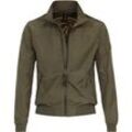 Langjacke CASAMODA "CASAMODA Jacke uni", Herren, Gr. L, grün, 100% Polyester, Jacken