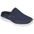 Clog SKECHERS "SUMMITS", Herren, Gr. 40, blau (navy), Textil, sportlich, Schuhe Sommerschuh, Sommerschuh, Schlappen, Urlaub, im sportiven Look