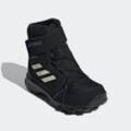 Winterstiefel ADIDAS TERREX "TERREX SNOW HOOK-AND-LOOP COLD.RDY WINTER" Gr. 33, schwarz-weiß (core schwarz, chalk weiß, grau four), Textil, Synthetik, Schuhe, wasserdicht und wärmend