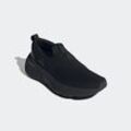 Slip-On Sneaker ADIDAS SPORTSWEAR "CLOUDFOAM GO LOUNGER", Gr. 42,5, schwarz (core schwarz, core schwarz, lucid blau), Textil, Synthetik, sportlich, Schuhe