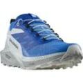 Trailrunningschuh SALOMON "SENSE RIDE 5", Gr. 46,5, blau (lapis blau), Textil, Synthetik, sportlich, Schuhe, mit Schnellschnürsystem