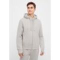 Sweatjacke BENCH. "BRAXTON" Gr. 50, grau (frost grau) Herren Sweatjacken