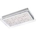 Etc-shop - Deckenlampe Stahl led Deckenleuchte Modern Wohnzimmerleuchte Decke, silber, 1x led 32 Watt 2916 Lumen warmweiß, LxBxH 31x17,5x5 cm