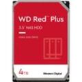 WESTERN DIGITAL HDD-NAS-Festplatte "WD Red Plus 4TB", rot, 4TB, Festplatten