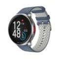 Smartwatch POLAR "VANTAGE V3", blau, Smartwatches, Premium-Multisportuhr Silikon-Armband S-L