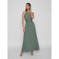 Maxikleid VILA "VIMILINA HALTERNECK MAXI DRESS - NOOS" Gr. 38, N-Gr, grün (laurel wreath detail:elastic) Damen Kleider