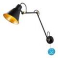 Wand Leuchte Schlaf Zimmer Spot Beleuchtung Lese Lampe gold beweglich im Set inkl. led Leuchtmittel