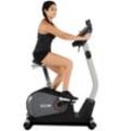 Ergometer SPIRIT FITNESS "DBU 40", schwarz (anthrazit, schwarz, braun), FahrradtrainerB:55cm H:147cm L:107cm, Schwungmasse ca. 20 kg, 32 Widerstandsstufen, B:55cm H:147cm L:107cm