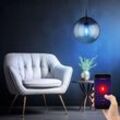 Globo - Hängeleuchte mit Glaskugel Esstischlampe Wohnzimmerleuchte Rauchglas Kugel Pendelleuchte, App Steuerung dimmbar, Smart rgb led 8,5W 806Lm,