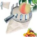 Obstpflücktasche – Teleskop-Obstpflücker – Gartenpflückwerkzeug, Obsterntemaschine zum Ernten von Äpfeln, Kirschen, Birnen, Pfirsichen