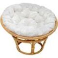 Sessel 'Papasan' honig, Ø 100 cm 100% Baumwolle, Rattan