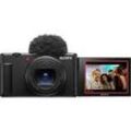 SONY ZV-1 II Vlog Digitalkamera Schwarz, 2.7x opt. Zoom, Xtra Fine Selfie-Touchdisplay, WLAN