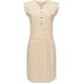 Sommerkleid RAGWEAR "Zofka", Damen, Gr. XS (34), Normalgrößen, beige, Obermaterial: 50% Lyocell, 50% Baumwolle, feminin, figurumspielend knielang, Rundhals, Kurzarm Ärmel ohne Ärmelschlitz normaler Saum, Kleider, Nachhaltiges Jersey Kleid mit sommerlichem Print