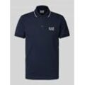 Slim Fit Poloshirt mit Label-Print Modell 'TRAIN CORE'