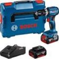 BOSCH Professional GSB 18V-45 Akku-Bohrschrauber-Set 18,0 V, mit 2 Akkus