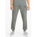 Trainingshose PUMA "ESS LOGO PANTS TR CL", Herren, Gr. XXXL, N-Gr, grau (medium gray heather), Sweatware, Obermaterial: 68% Baumwolle, 32% Polyester, unifarben, sportlich, regular fit normal, Hosen