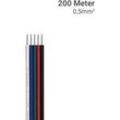 LED Kabel RGBW 5-polig 200m Rolle - Querschnitt: 5x0,5mm2 / AWG20