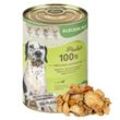 Lyra Pet Lecker.Pet Paula's 100 % Hähnchen und Karotte Hundefutter Nassfutter 18x400 g