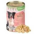 Lyra Pet Lecker.Pet Luna's 100 % Huhn und Pute Hundefutter Nassfutter 12x400 g