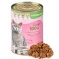 Lyra Pet Lecker.Pet Emily's 100 % Rindermuskelfleisch Katzenfutter Nassfutter 12x400 g