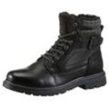 Winterboots DOCKERS BY GERLI Gr. 41, schwarz Herren Schuhe Winterstiefel, Schnürstiefel, Business Stiefel in Weite G (weit)