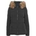 Winterjacke FRANSA "Winterjacke FRMARNA JA 2", Damen, Gr. S, grau (phantom), Obermaterial: 100% Nylon NY., Basic, regular fit hüftlang, Jacken