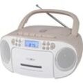 Reflexion RCR2260PK CD-Radio UKW AUX, CD, Kassette Pink, Weiß