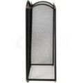 Selby 3 Panel Fire Guard Fireplace Screen Fence, Black