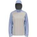 ODLO Damen Jacke Jacket hardshell AEGIS 2.5L WA, Blue heron - silver cloud, S