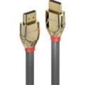 LINDY Anschlusskabel HDMI-A Stecker, HDMI-A Stecker 2.00 m Grau 37602 8K UHD HDMI-Kabel