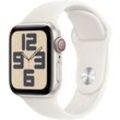 Apple Watch SE (2024) GPS + Cellular 40 mm Aluminiumgehäuse Sport Band Polarstern M/L