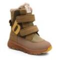 Winterboots BISGAARD "spencer tex" Gr. 28, grün (moosgrün), Kinder, Nubukleder, Textil, Schuhe, Snowboots, Winterstiefel, Kindergartenschuh mit Lammwolle gefüttert