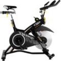 Speedbike BH FITNESS "Indoorbike Duke H920", silber (schwarz, silberfarben), FahrradtrainerB:63cm H:117cm L:104cm, Schwungmasse ca. 20 kg, B:63cm H:117cm L:104cm