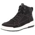 Schnürboots RIEKER EVOLUTION Gr. 40, schwarz Herren, Leder, Textil, Schuhe Winterboots, Schnürboots, High-Top Sneaker mit Soft-Innensohle