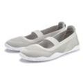 Sneaker Ballerinas LASCANA Gr. 36, grau (hellgrau), Damen, Obermaterial: 100% Textilmaterial. Futter: 100% Textilmaterial. Decksohle: 100% Textilmaterial. Laufsohle: 100% Synthetik, unifarben, Schuhe, Freizeitschuh, Slipper, Halbschuh, Slip On Sneaker superleicht VEGAN