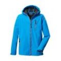 Softshelljacke KILLTEC "Boys Softshelljacke" Gr. 128, blau (himmelblau) Kinder Jacken