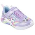 Sneaker SKECHERS "UNICORN CHASER" Gr. 35, bunt (lavendel, multi) Kinder Schuhe Blinkschuh, LED Schuh, Klettschuh mit blinkendem Einhorn