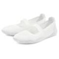 Sneaker Ballerinas LASCANA, Damen, Gr. 35, weiß, Obermaterial: 100% Textilmaterial. Futter: 100% Textilmaterial. Decksohle: 100% Textilmaterial. Laufsohle: 100% Synthetik, unifarben, sportlich, Schuhe, Freizeitschuh, Slipper, Halbschuh, Slip On Sneaker superleicht VEGAN