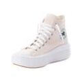 Sneaker CONVERSE "CHUCK TAYLOR ALL STAR MOVE PLATFORM", Gr. 37,5, blush hush, weiß, egret, Textil, sportlich, Schuhe