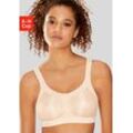 Sport-BH ANITA ACTIVE "Sport-BH Momentum", Damen, Gr. 70, Cup G, braun (caramell), Microtouch, Frottee, Obermaterial: 70% Polyester, 15% Elasthan, 15% Polyamid, clean, Glanzfaden, unifarben, sportlich, regular fit, BHs, Cup C-G, nahtlose Cups, maximum support